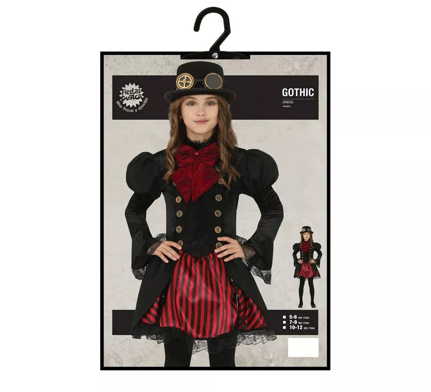 Translation missing: es.Disfraz de Vampiresa Gótica Steampunk para niña