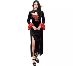 Costume da vampira con polsini rossi per donna