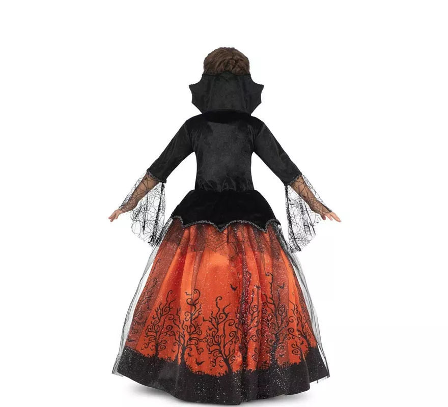Translation missing: it.Disfraz de Vampiresa Reina de Halloween para niña