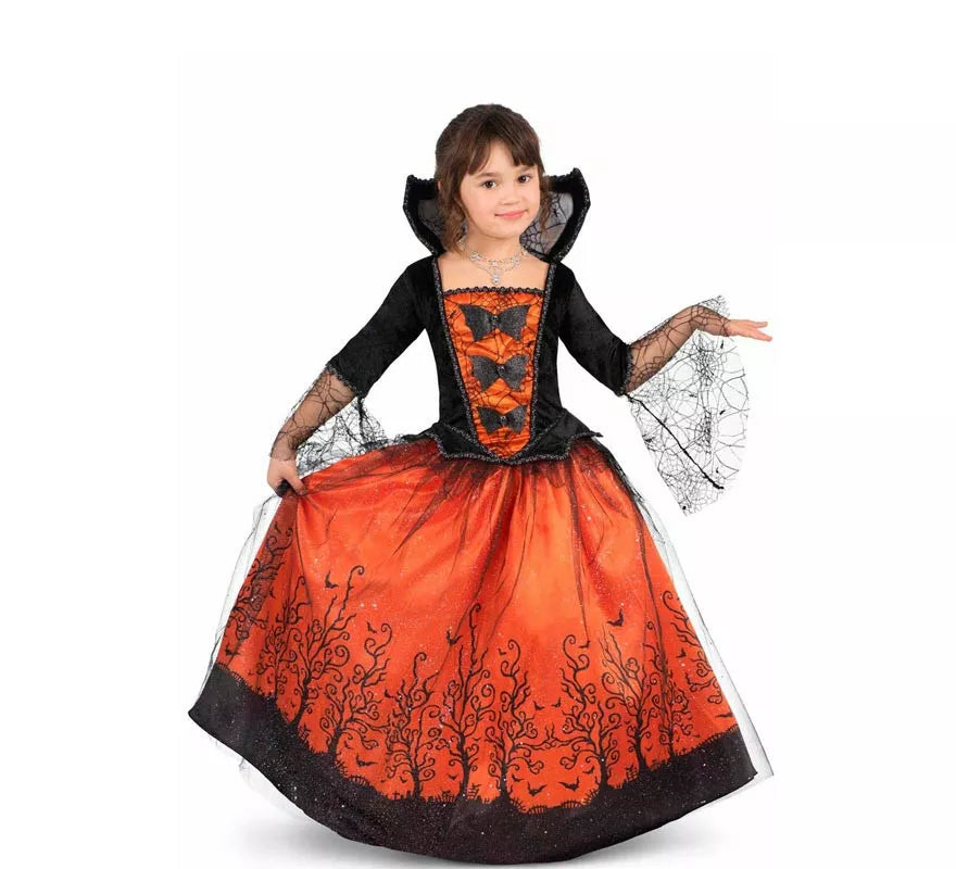 Translation missing: it.Disfraz de Vampiresa Reina de Halloween para niña
