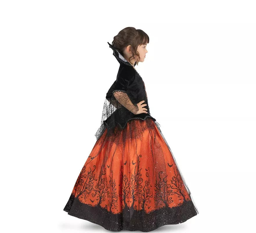 Disfraz de Vampiresa Reina de Halloween para niña
