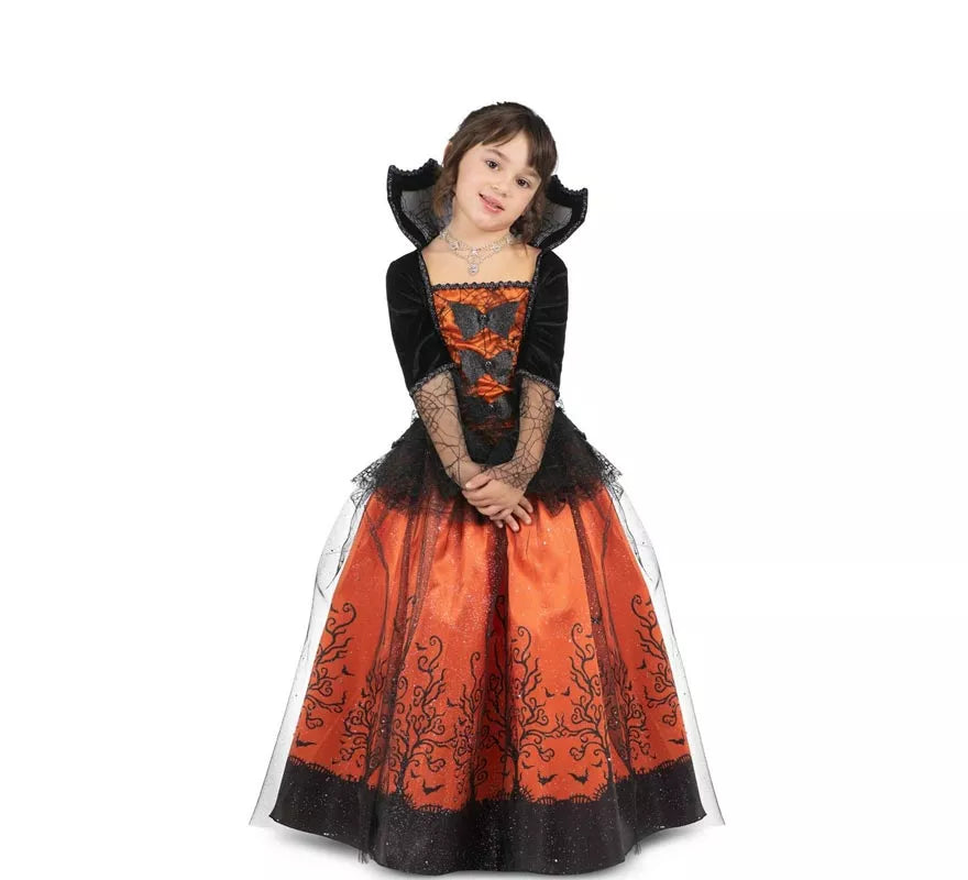 Translation missing: it.Disfraz de Vampiresa Reina de Halloween para niña