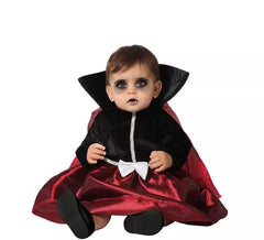 Vamp costume del bambino rosso e nero e figli