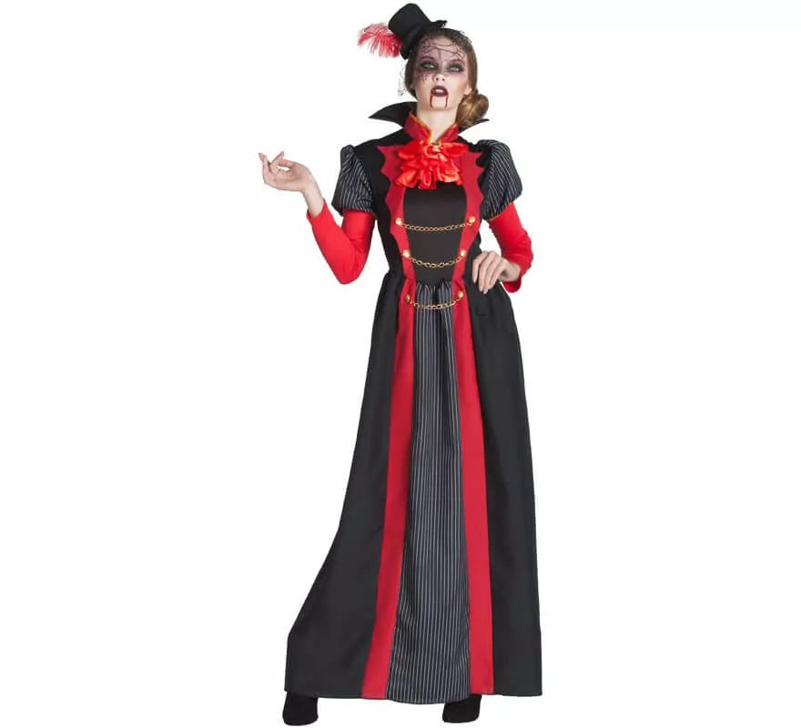 Translation missing: it.Disfraz de Vampiresa Victoriana Roja para mujer