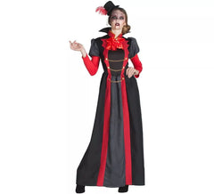 Costume da Vampira vittoriana rosso per donna