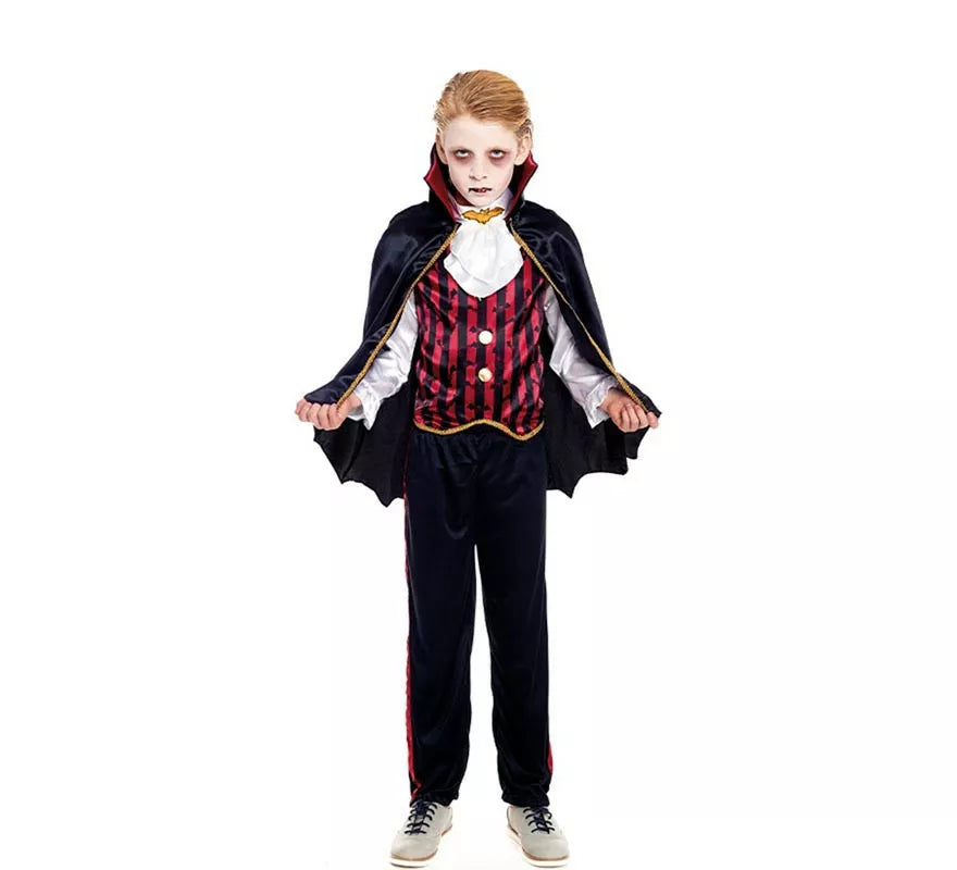 Translation missing: it.Disfraz de Vampiro Clásico Capa corta para niño
