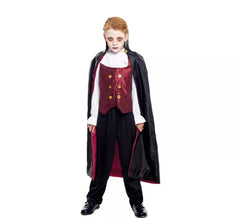 Costume da vampiro classico mantello lungo per ragazzi