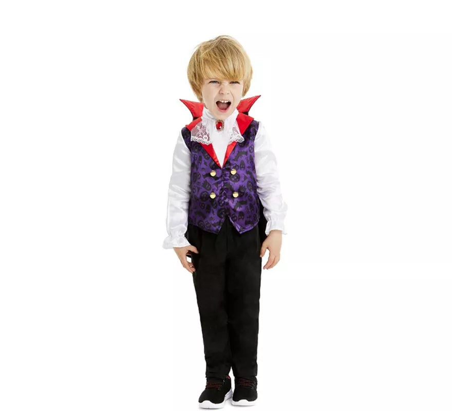 Translation missing: it.Disfraz de Vampiro clásico con capa y cuello para bebé y niño