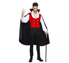 Costume da vampiro con mantello per uomo