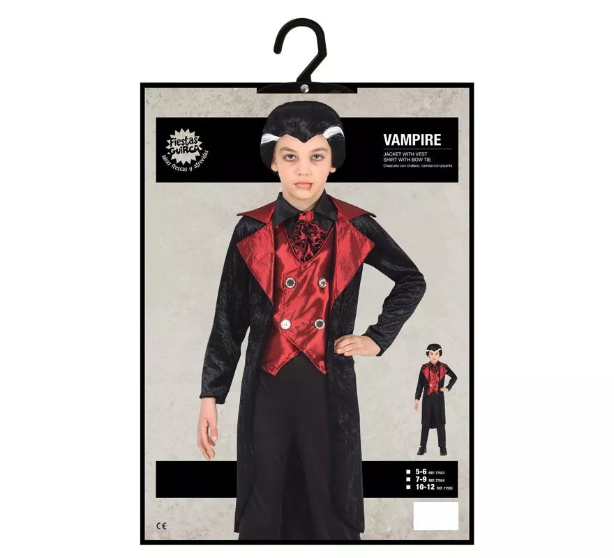 Translation missing: es.Disfraz de Vampiro Elegante con chaleco para niño