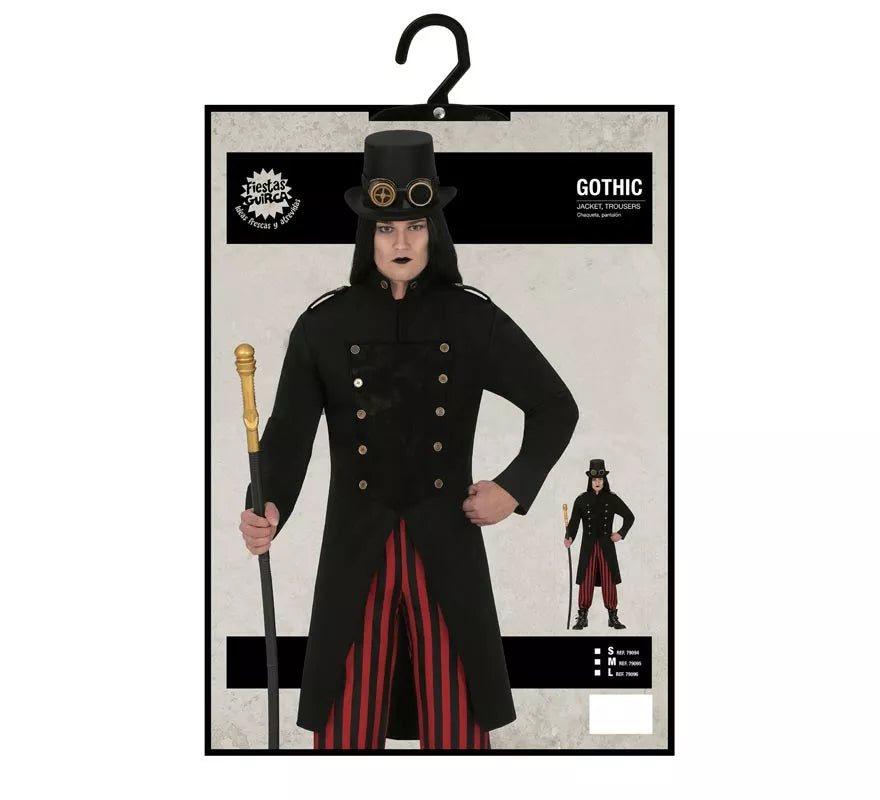 Translation missing: it.Disfraz de Vampiro Gótico Steampunk para hombre