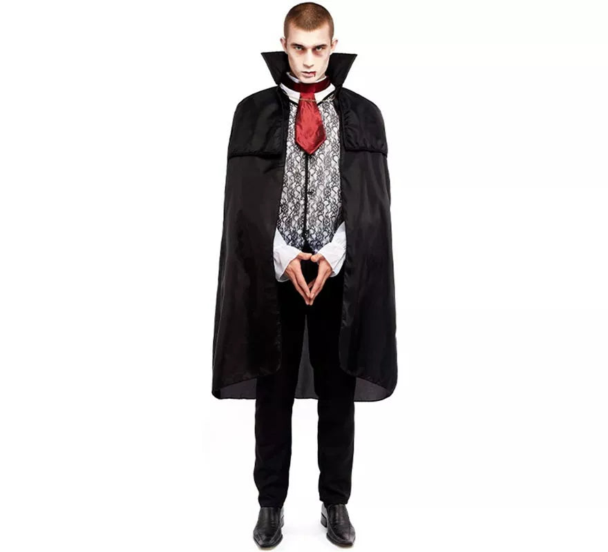 Translation missing: it.Disfraz de Vampiro Negro para hombre