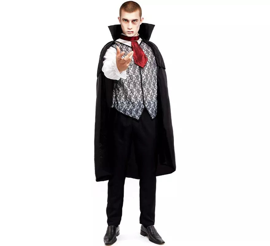 Translation missing: it.Disfraz de Vampiro Negro para hombre