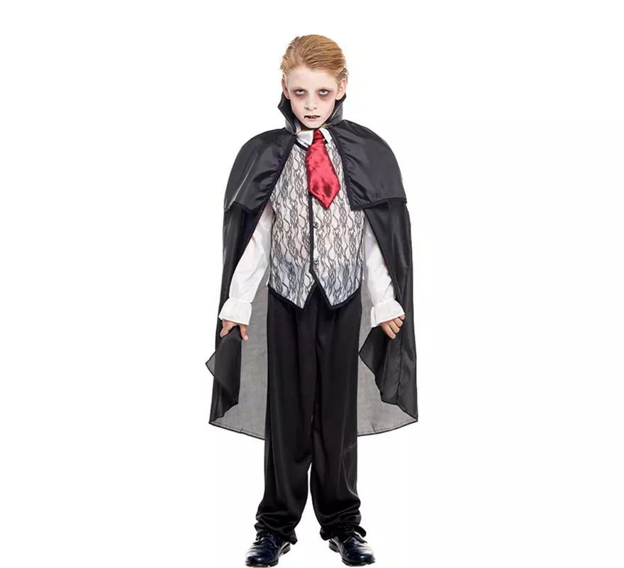 Translation missing: es.Disfraz de Vampiro Negro para niño