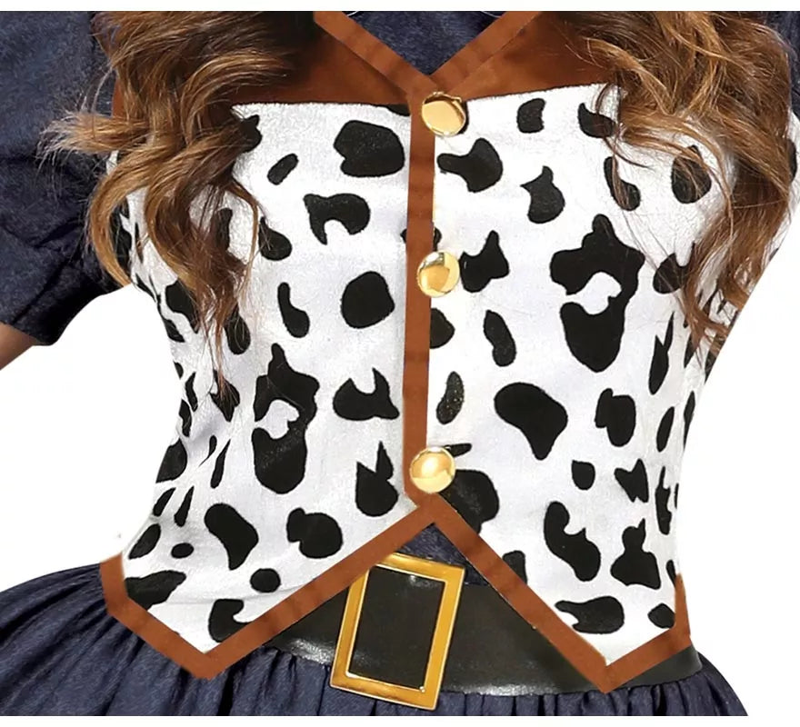 Translation missing: es.Disfraz de Vaquera con vestido estampado para mujer