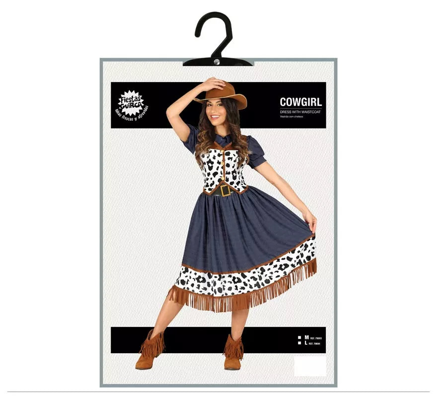 Translation missing: it.Disfraz de Vaquera con vestido estampado para mujer
