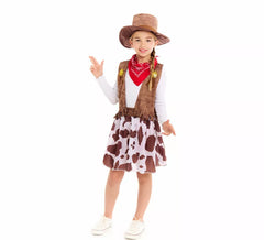 Costume da cowgirl western per bambina