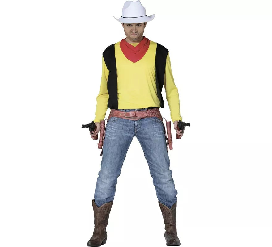 Translation missing: it.Disfraz de Vaquero amarillo para hombre