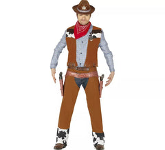 Costume da cowboy con gilet per uomo