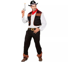 Costume da cowboy con gilet per uomo