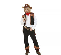 Costume da cowboy con gilet per bambini e ragazzi
