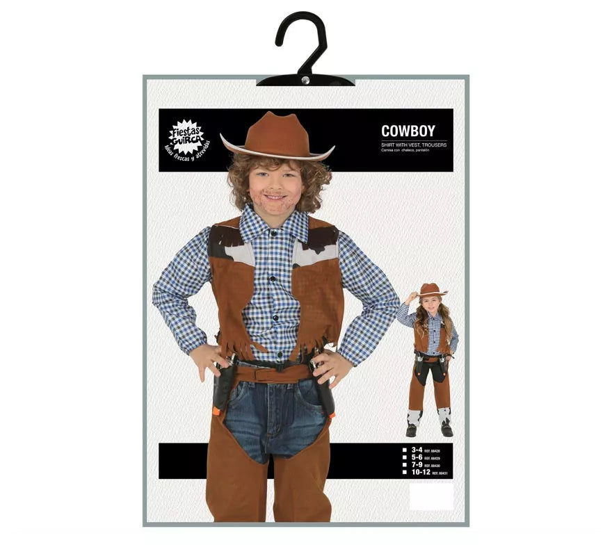 Translation missing: es.Disfraz de Vaquero con Chaleco para niños