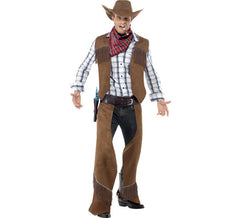 Costume da cowboy con frange per un uomo