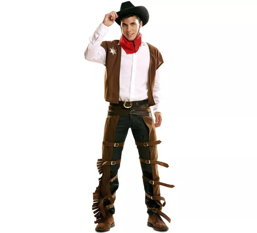 Translation missing: it.Disfraz de Vaquero con zahones para hombre