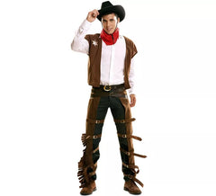 Costume da cowboy con zahones per uomo