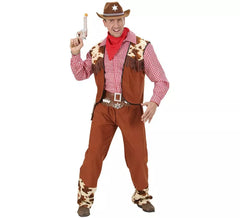 Costume da cowboy a quadri per uomo