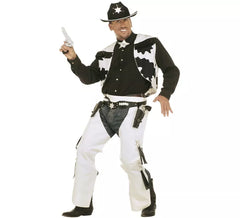 Costume da cowboy da rodeo bianco da uomo