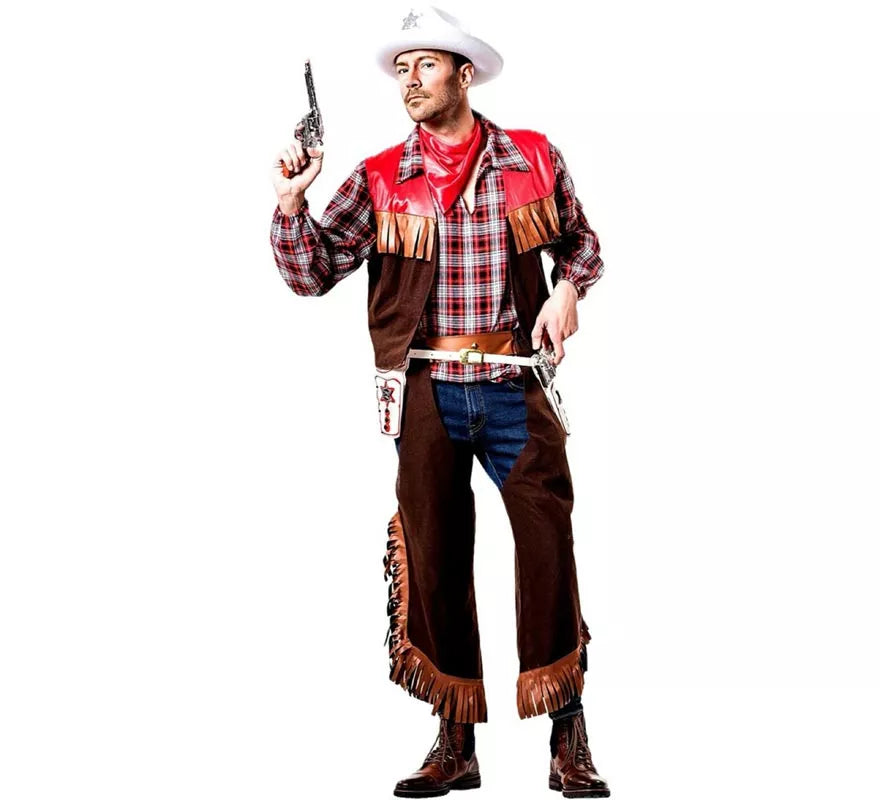 Translation missing: es.Disfraz de Vaquero Marrón para hombre