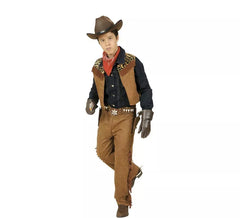 Costume da cowboy o indiano 2 in 1 per bambini e adolescenti