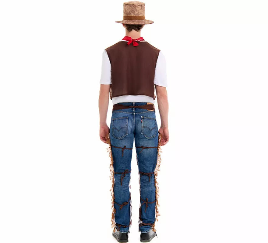 Disfraz de Vaquero Oeste con Zahones para hombre