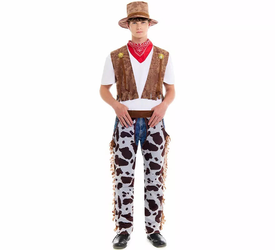 Translation missing: it.Disfraz de Vaquero Oeste con Zahones para hombre