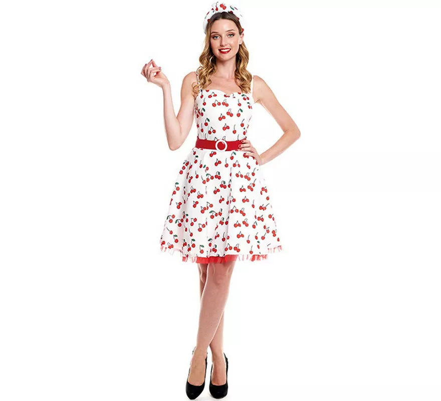Translation missing: it.Disfraz de Vestido Cerezas Años 50 para mujer