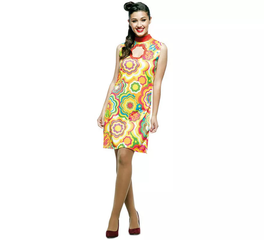 Translation missing: it.Disfraz de Vestido Chupa Chups Chica Yé-Yé para mujer
