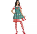 Disfraz de Vestido de Navidad con adornos para mujer