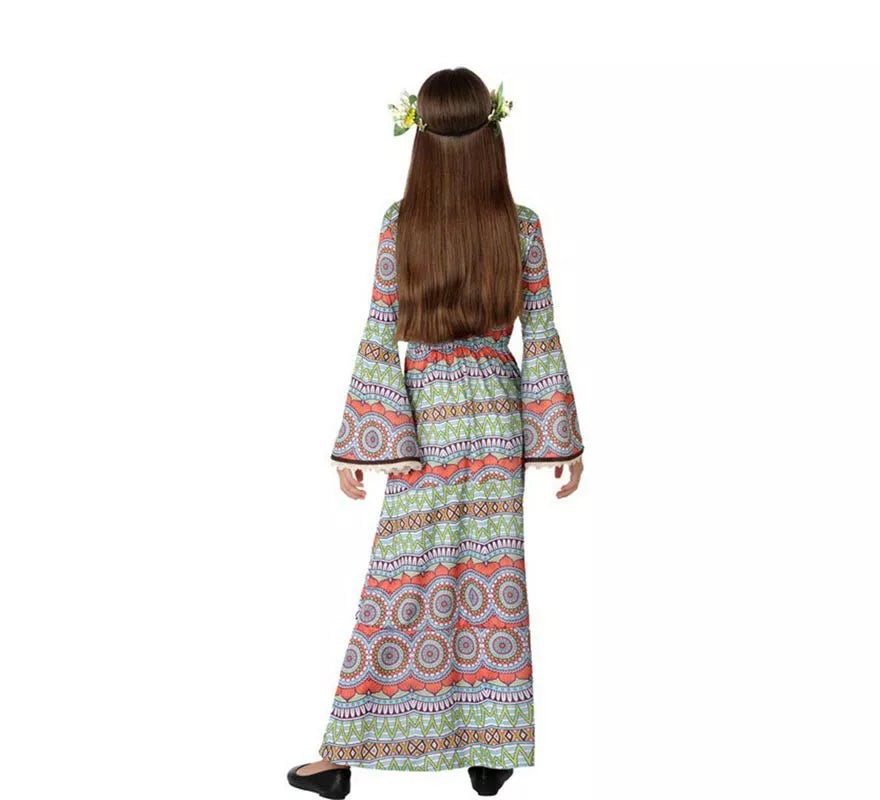Translation missing: it.Disfraz de Vestido Hippie con Estampado para niña