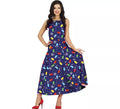 Disfraz de Vestido Navidades Azul Largo para mujer