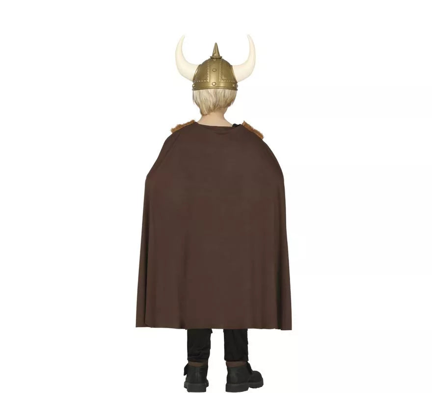 Translation missing: es.Disfraz de Vikinga marrón para niña