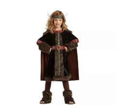 Disfraz de Vikinga Oscura para niña