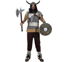 Costume da vichingo grigio per uomo