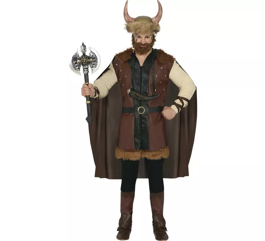 Translation missing: es.Disfraz de Vikingo Marrón para hombre