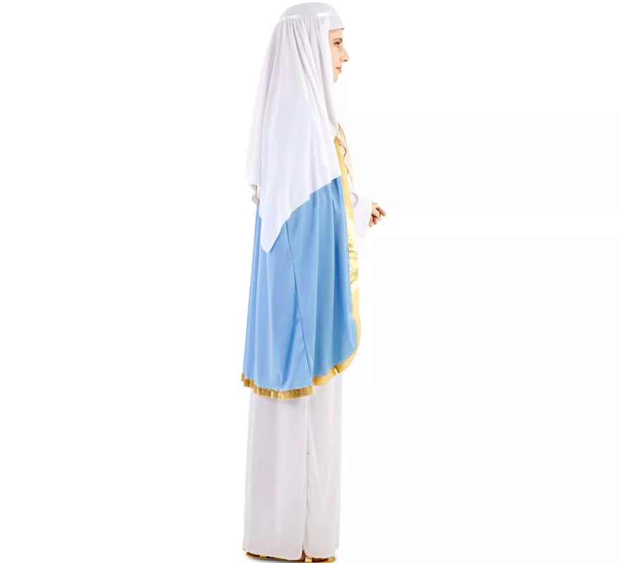 Disfraz de Virgen María con capa para mujer