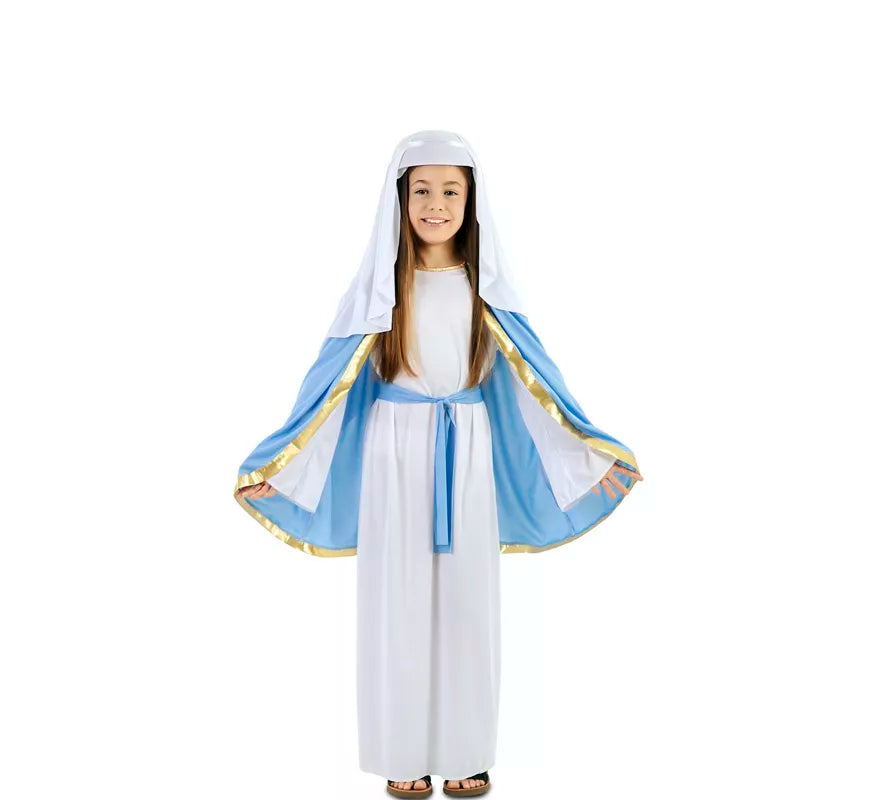 Translation missing: it.Disfraz de Virgen María con capa para niña