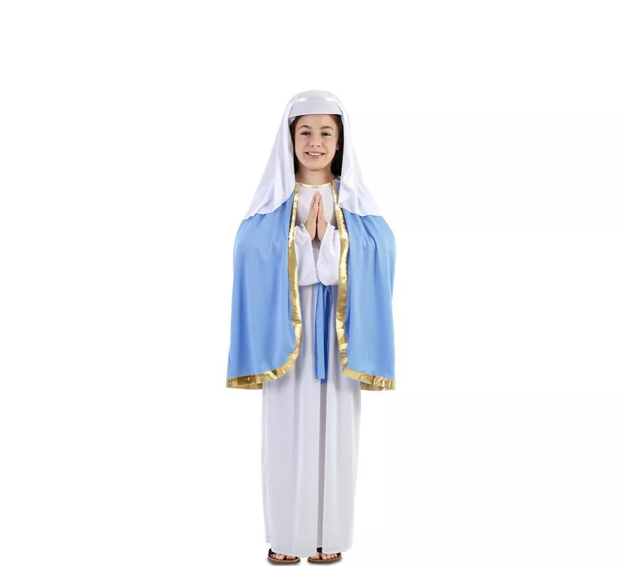 Translation missing: it.Disfraz de Virgen María con capa para niña