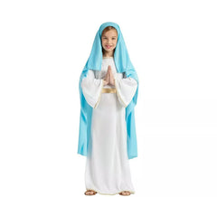 Costume di Vergine Maria con velo per bambina