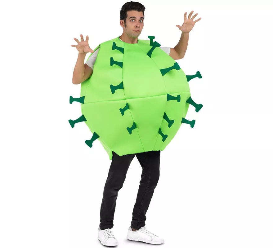 Translation missing: it.Disfraz de Virus Verde Contagioso para adulto