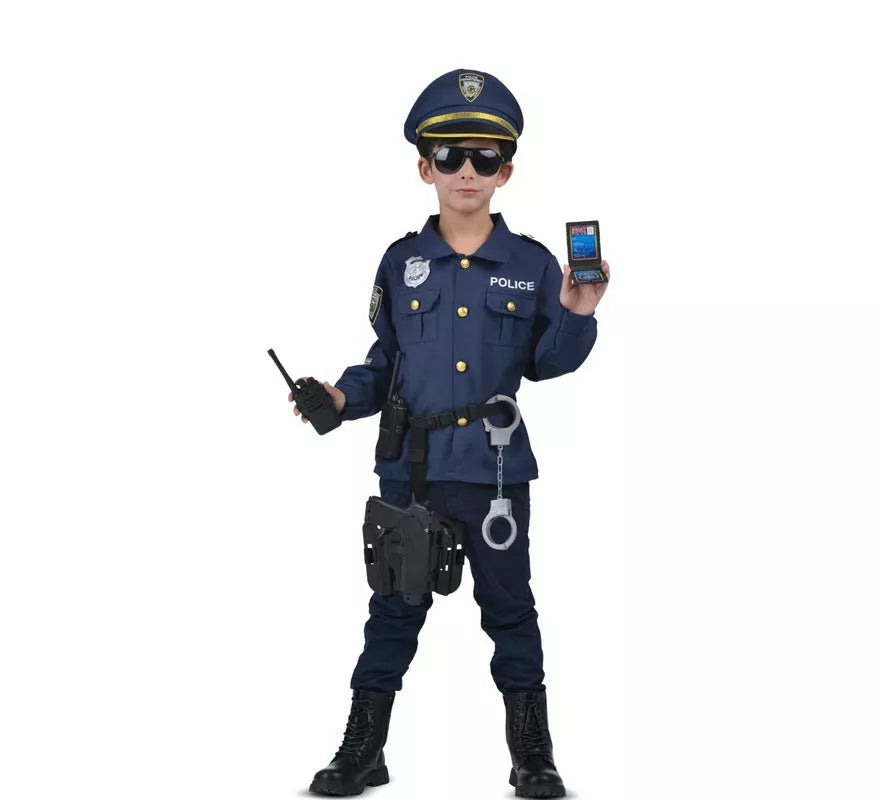 Disfraz de Yo Quiero Ser Policía con walkie-talkie para niños